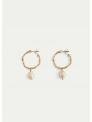 HOOP EARRINGS PEARL