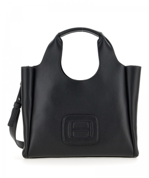 H-BAG SHOPPING PICCOLA H EMBOS NERO