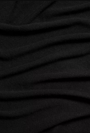 NEW BOILED CASHMERE KNIT BLANK 001BLK