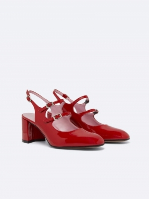 BANANA-331873 RED PATENT LEAT