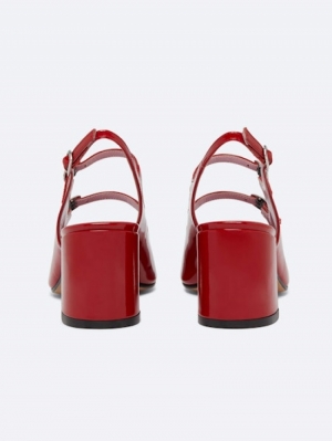 BANANA-331873 RED PATENT LEAT