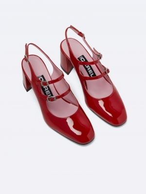 BANANA-331873 RED PATENT LEAT