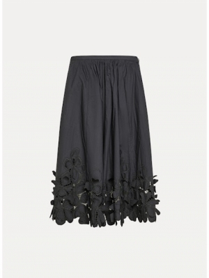 EN FLEUR EMBROIDERY COTTON POP NERO 8012