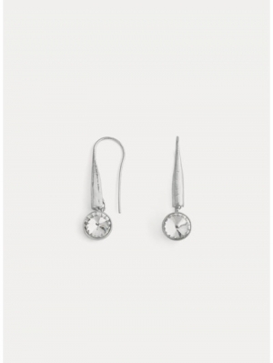 PENDENT SCULPTURE EARRINGS ARGENTO 0088