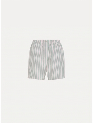 EMBR PINSTRIPE POPLINE BOXER ROSE 0137