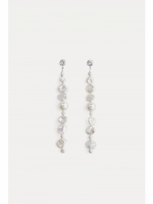 PEARL PENDANT EARRINGS PEARL 3105