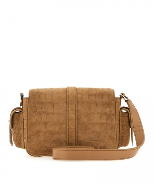 H01R FLAP BAG PICCOLA CAMMELLO CHIARO