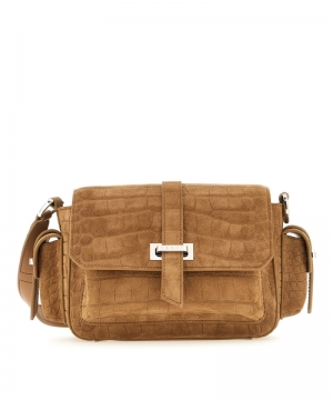 H01R FLAP BAG PICCOLA CAMMELLO CHIARO