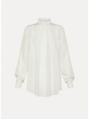 HEAVY HABOTAI SILK CRATER NECK NEVE 0006