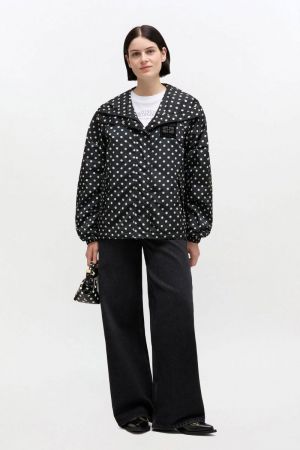 FLYWEIGHT NYLON JACKET PRINTED BLACK