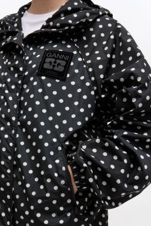 FLYWEIGHT NYLON JACKET PRINTED BLACK
