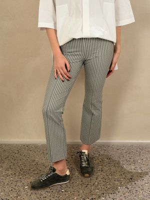 NIKI MID RISE GINGHAM CROP FLA 176TGI