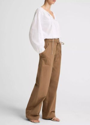 MID RISE COTTON DRAWSTRING PAN 158AMD
