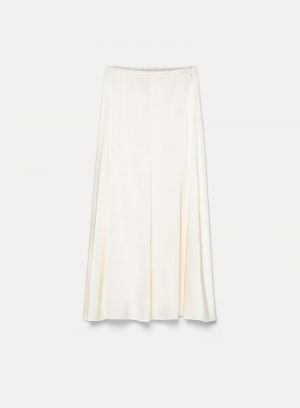 HEAVY STRETCH SILK SATIN LONGU AVORIO 0014