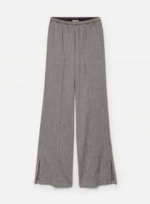 JASPE CHEVRON ELASTICATED PANT NERO 8003