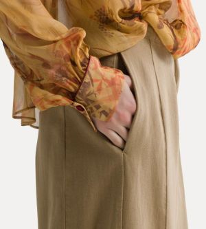 FLUID COTTON TWILL WIDE LEG PA CUMINO 2015