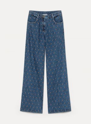 CAVALRY DENIM EMBROIDERED 5 PO INDIGO 5001