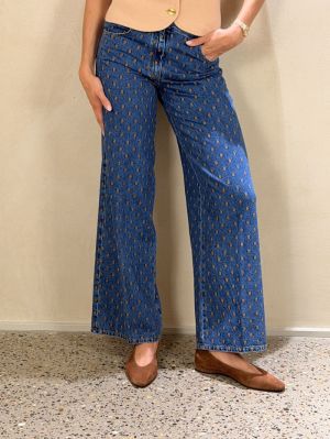 CAVALRY DENIM EMBROIDERED 5 PO INDIGO 5001