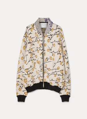 CHERRY BLOSSOM JACQUARD JACKET MANDORLA 3051