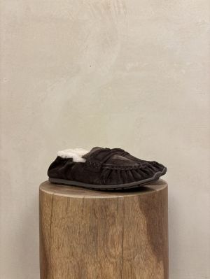RILEY MIO FUR (L) DK BROWN SUEDE