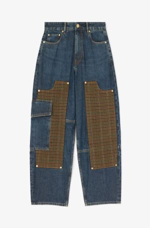 SLUB MIX DENIM AUDRI JEANS DARK BLUE VINTA
