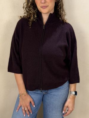 K149-FGI285 GILET M COUDES  093 AUBERGINE