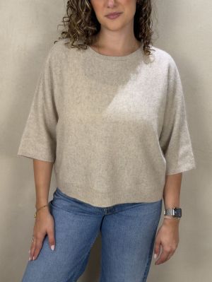 K149-FPU704 COL ROND OVER 386 ECRU CHINE