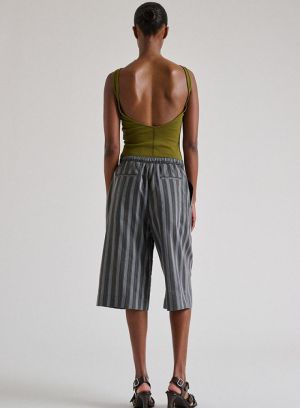 SHO1895LOUISON GRIS/ORANGE