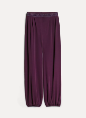 CREPE JERSEY AND MACRAME SAROU BERRY 9041